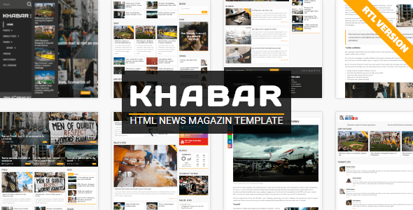 KHABAR - Responsive News Magazin Template