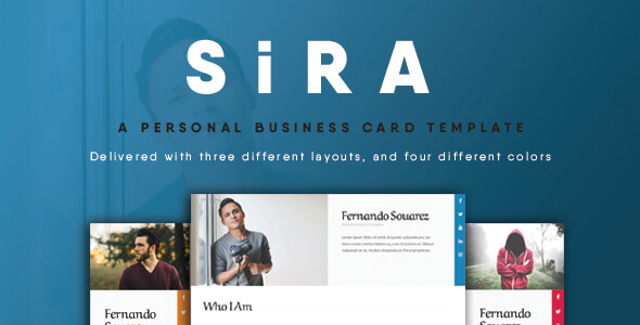 SiRA - Personal Business Card Template