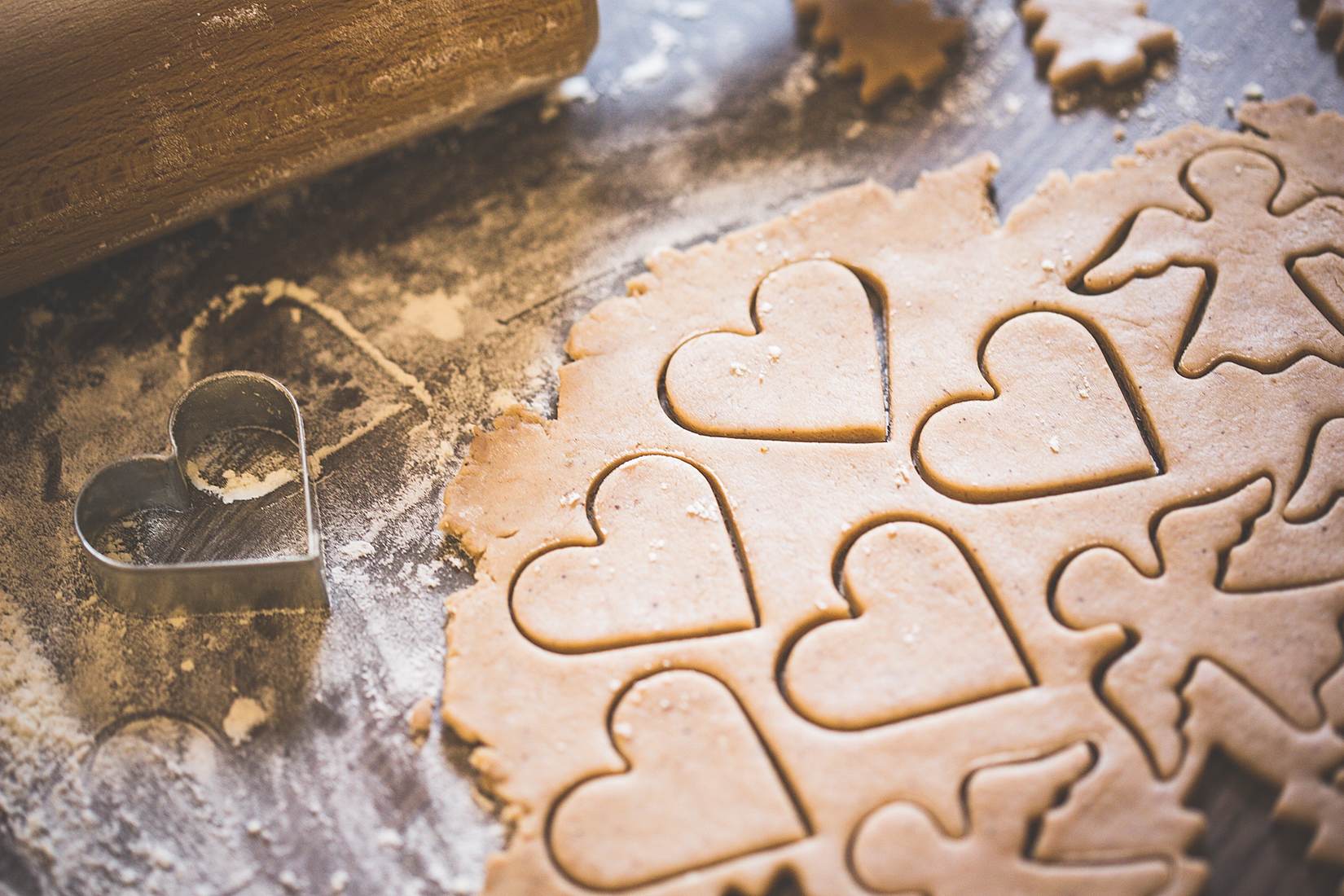 Baking Christmas Lovely Hearts Sweets