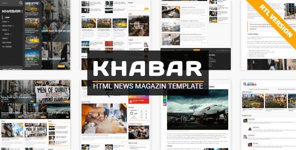 KHABAR - Responsive News Magazine Template