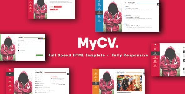 MyCV - Personal Business Card WordPress Theme